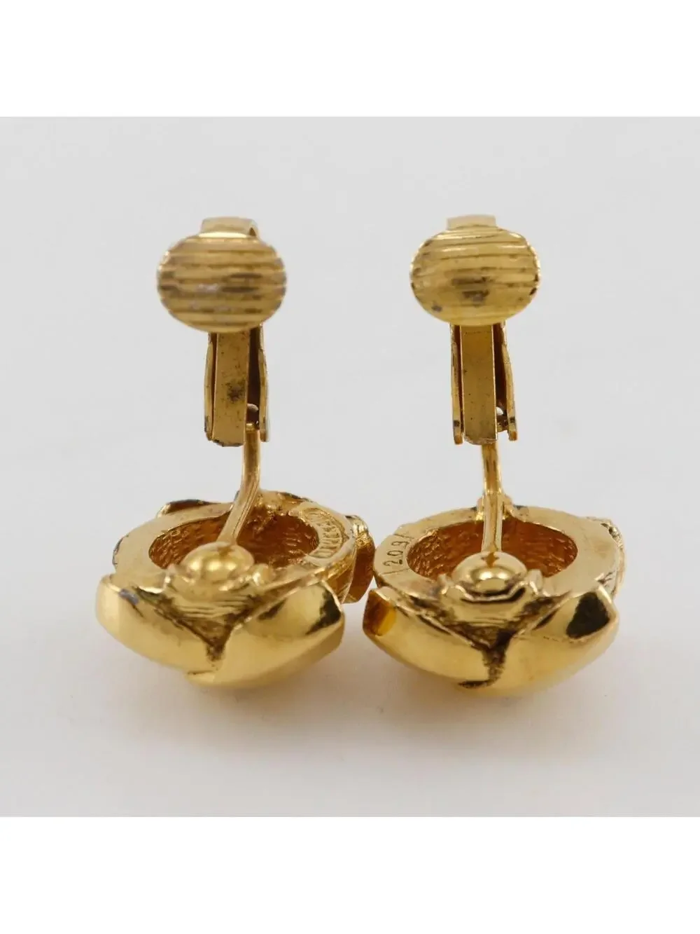 Chanel Cc Logo Clip-On Earrings Metal #228860C72B